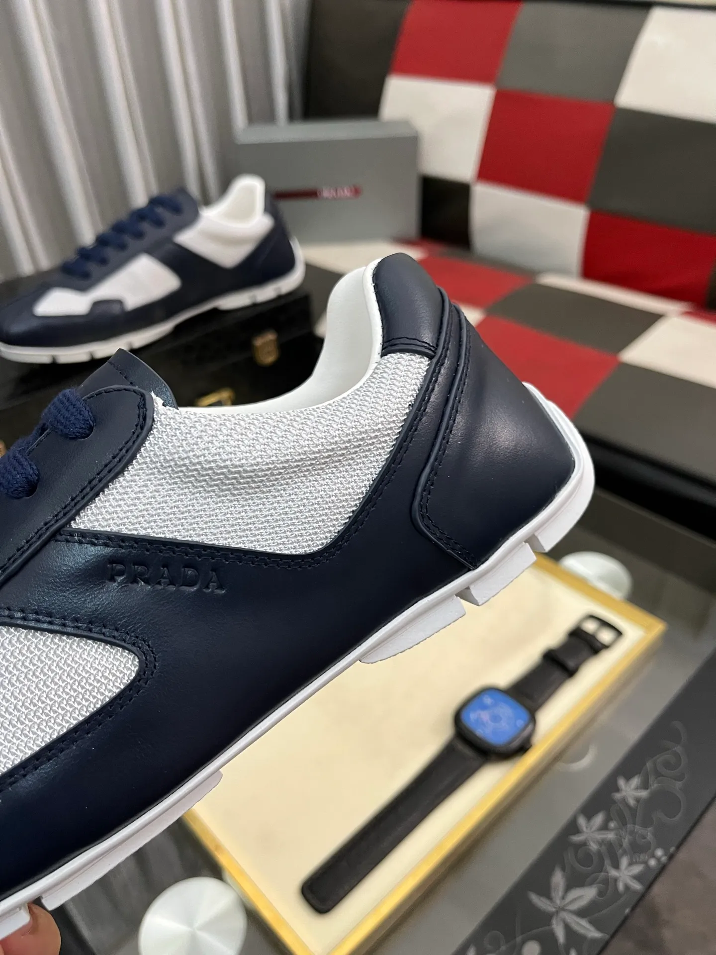 Men's men's shoes 💰458⌚️⌚️prada: new spring and summer casual shoes, sports sneakers, fabric: imported cowhide, lining: original lining, sole: original sole, size: 38-444️⃣colors available